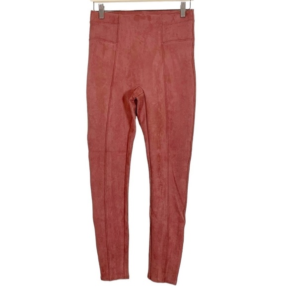 Spanx Faux Suede High Waist Leggings Size Medium - Picture 2 of 9